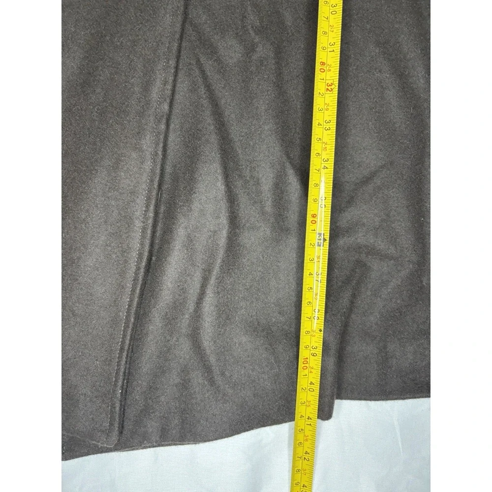 Women's Bernardo‎ Plaid Trench Coat Wool Blend Wrap Women's XS Green & Brown NWT - Picture 8 of 11